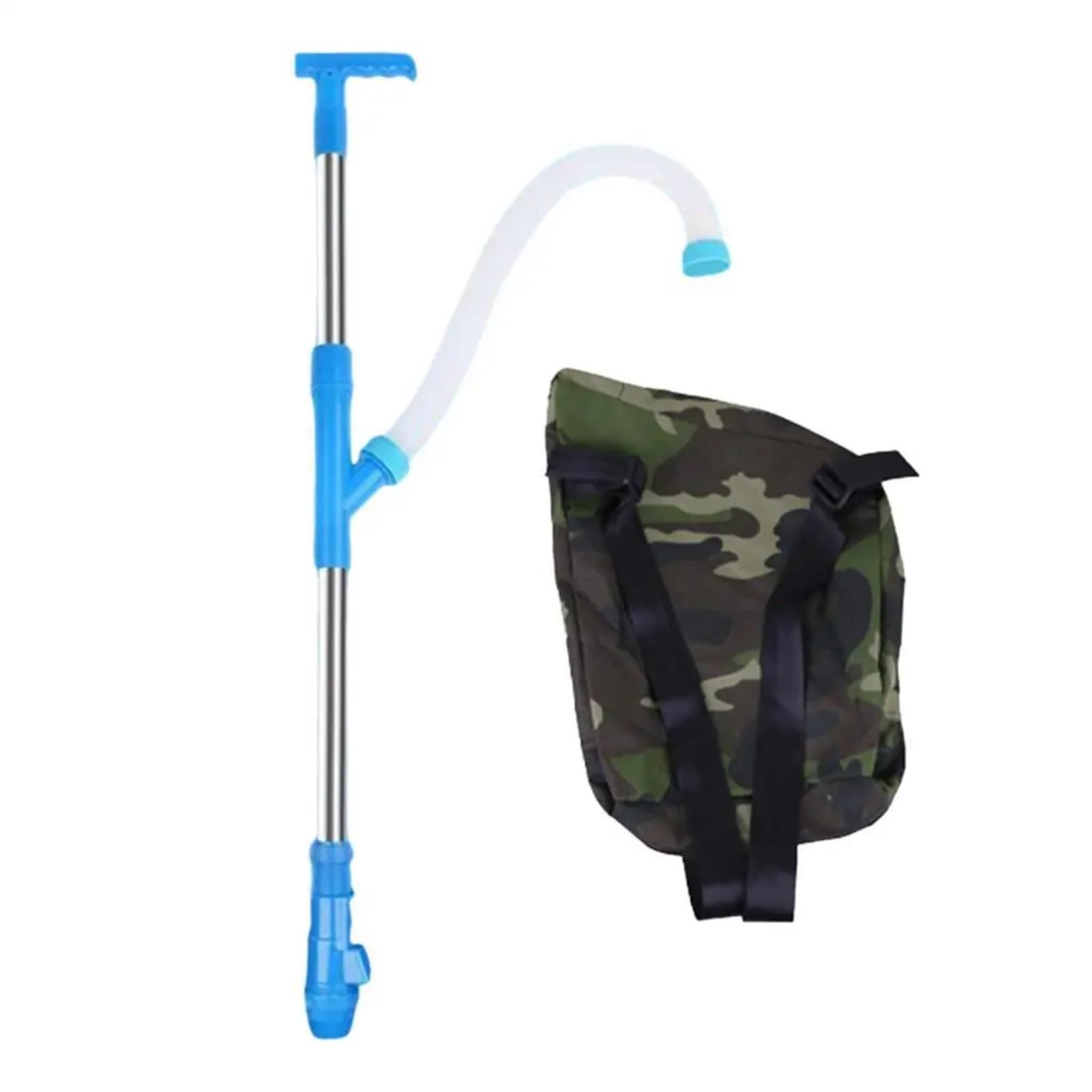 Strumenti per Semina Spandiconcime Strumento per semina da giardino Zaino agricolo Durevole Efficiente Spruzzatore manuale per fertilizzanti Strumenti Agricoli(Stainless Steel)