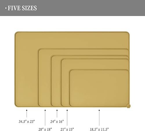 Miniatura 30 de Reopet Silicone Dog Cat Bowl Mat Non-Stick Food Pad Water Cushion Waterproof