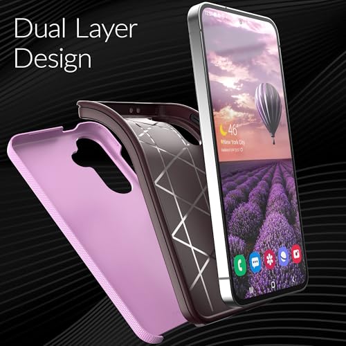 Image of Crave for Samsung Galaxy S24 FE Case, Shockproof Protection Dual Layer Case for Samsung Galaxy S24 FE (6.7 inch) - Lilac