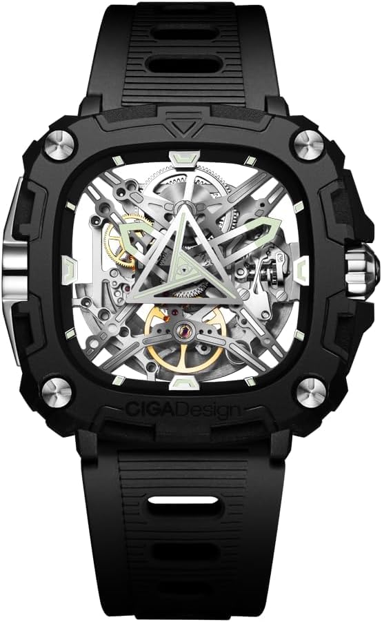 Image of CIGA Design Stainless Steel Men Eye Of Horus Dial Color Silver Analog Watch - X051-Bs01-W5B