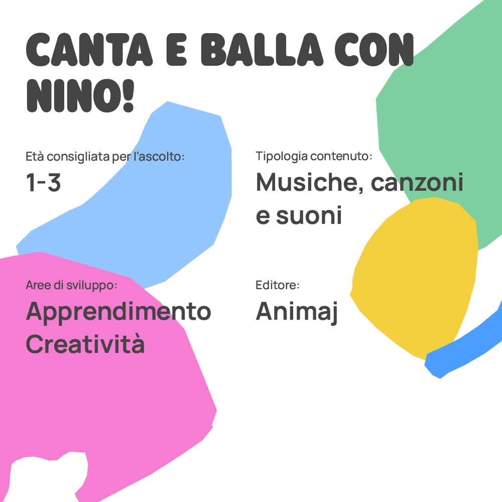 FABA Personaggio Sonoro Canta e Bella con Nino! - Canzoncine - Giocattolo, Contenuti Educativi, Versione Italiana, Bambini 0+ Anni