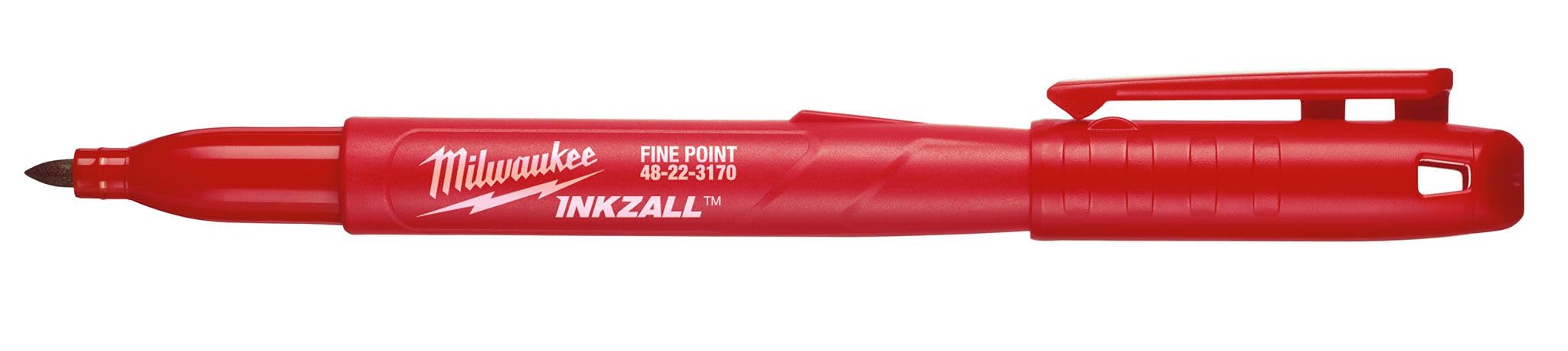 Milwaukee 48-22-3170 INKZALL Red Fine Point Markers, Red
