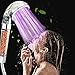 Nosame® Led Shower Head, Filter Filtration High Pressure Water Saving 7 Colors Automatically No Batteries Needed Spray Handheld Showerheads 1.6 GPM for Dry Skin & Hair