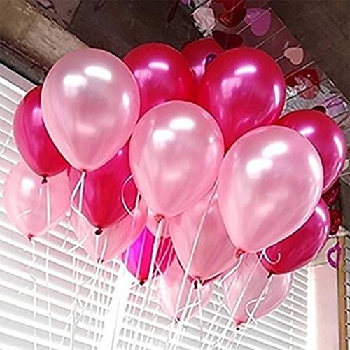 Balloonistics 10 Inch HD Metallic Shiny Balloons for Birthday Decoration, Decoration for Weddings, Engagement, Baby Shower, 1st Birthday, Anniversary, Birthday Party (Pack of 50) (Pink) - Image 5 thumbnail