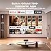 Smart Beamer 4k [Offiziell Netflix & Dolby Audio] VOPLLS Autofokus/Trapezkorrektur 30000 Lumen Projektor, WiFi6 Bluetooth Full HD 1080P Beamer Heimkino/Outdoor für Handy/PC