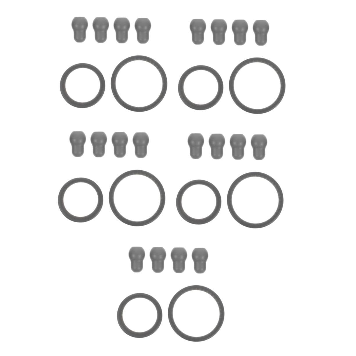 Ciieeo 5 Juegos Set De Tapón Para Los Oídos De Estetoscopio Puntas De Los Oídos De Reemplazo Puntas De Auriculares De Repuesto Enfermera Vestida De Accesorios Gris Gel De Sílice