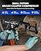 Orion Motor Tech Dual Piston Brake Caliper Compressor, Heavy Duty Brake Piston Compressor Tool for Brake Pad Replacement, Disc Brake Caliper Tool Compatible with Most Cars & Trucks, Black