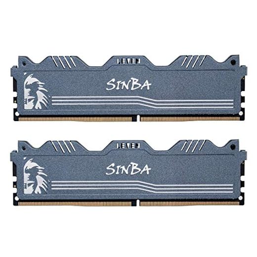 LEVEN SINBA 8GB KIT (4GBx2) DDR4 3000MHz PC4-24000 288-Pin U-DIMM CL16 XMP2.0 Overclocking Gaming RAM Desktop Memory Module- Gray (JROC4U3000172408G-4Mx2)