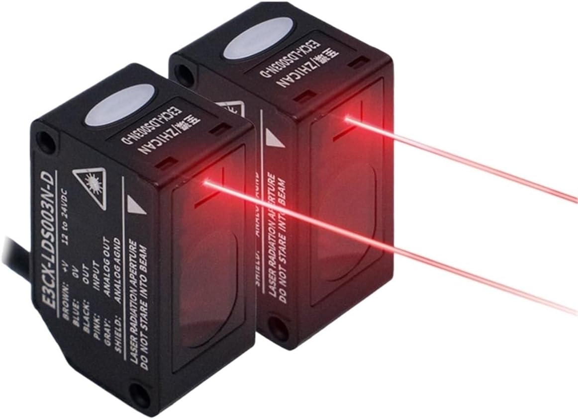 High-precision laser displacement sensor replaces Panasonic HG-C switch analog 485 distance measurement thickness height sensing(E3CX-LDS02N)