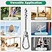 SELEWARE 6Pcs Heavy Duty Swing Hangers, 1500LB Capacity Stainless Steel Swing Set Hooks for Wood/Steel Beam, 5