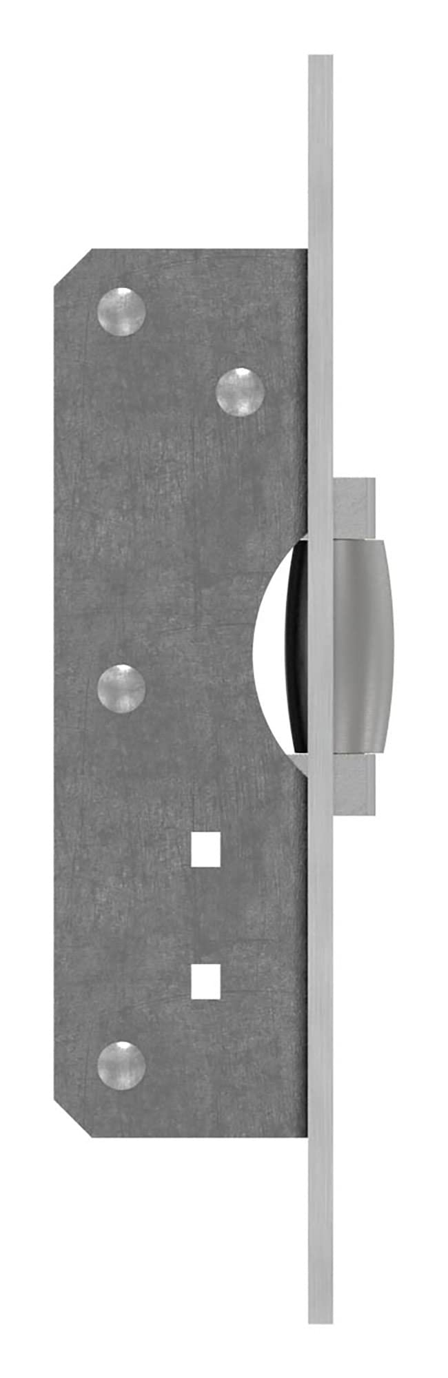 STEINBACHER© | cerradura de pestillo de puerta batiente, pestillo de rodillo +/- 2mm ajustable, acero inoxidable en la parte delantera