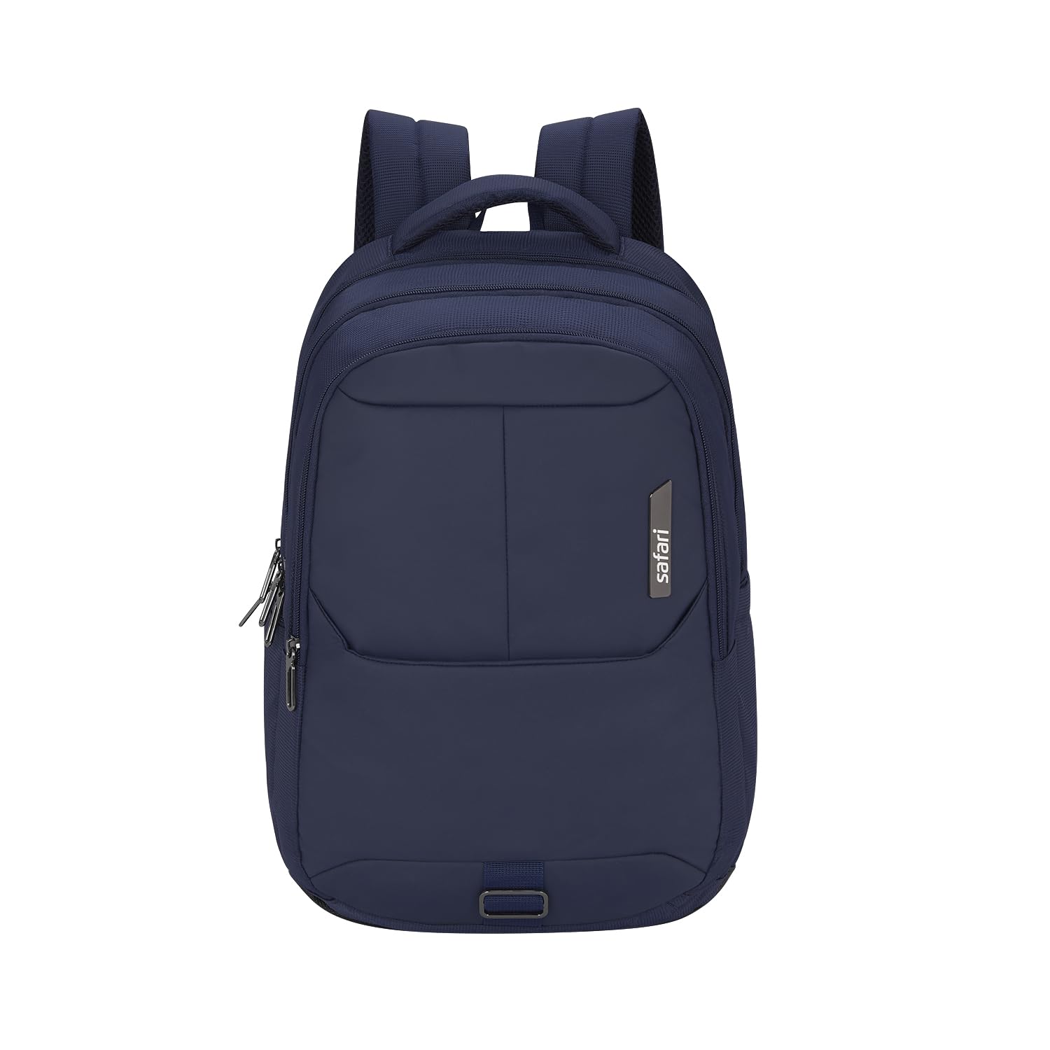 Forge 34L Laptop Backpack, 3 compartments, Raincover, Antitheft pocket, Trolley Sleeve, Organizer, Bottle holder, Front pocket, College bag, school bag, Formal backpack, Color- Navy Blue-image-3