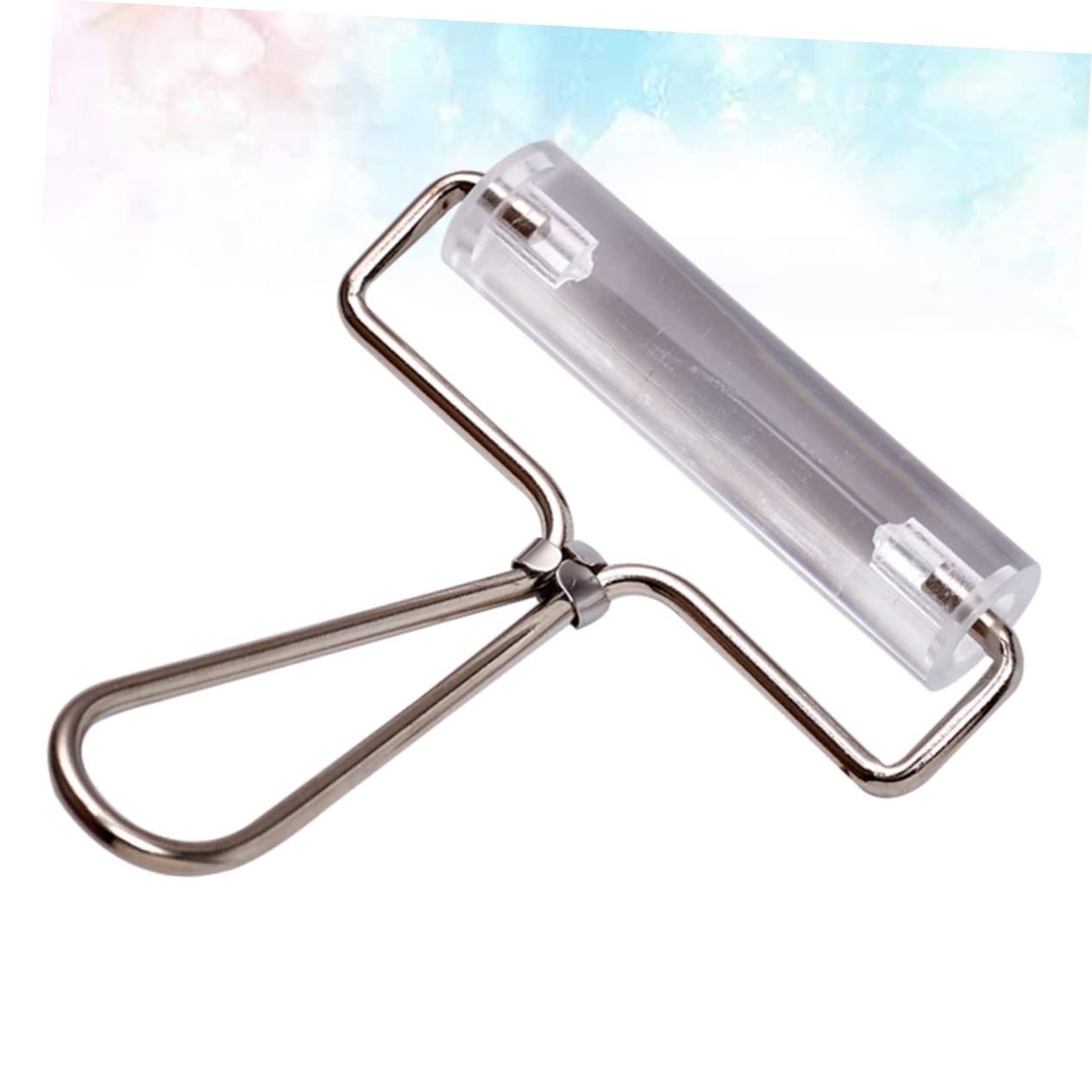 NUOBESTY 3stücke Transparenter -knetroller Mit Metallgriff Druckroller Für Polymer-knete Bastelwerkzeug Für Modellierung Stempeln Und Prägen Langlebig Und Komfortabel Anwendung