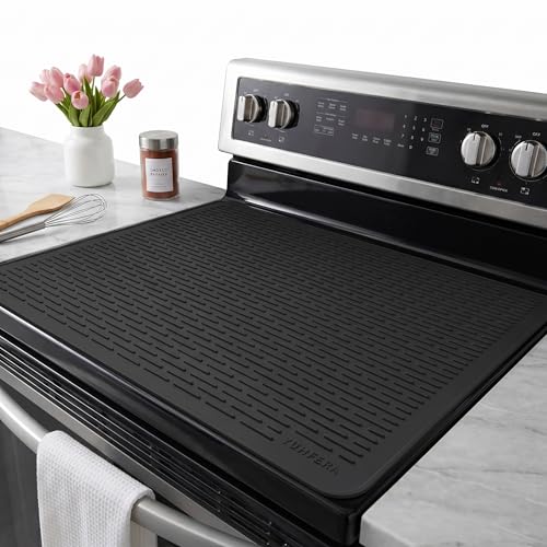 YUHFERA Silicone Stove Top Cover for Electric Stove, Thick Glass Cooktop Protector & Extra Counter...