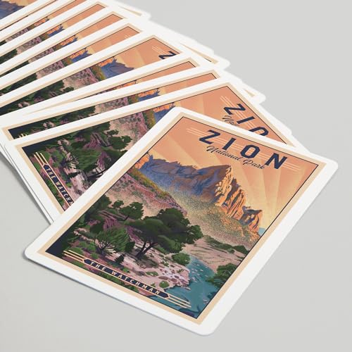 Baraja de Poker Zion National Park Lantern Press miniatura 5