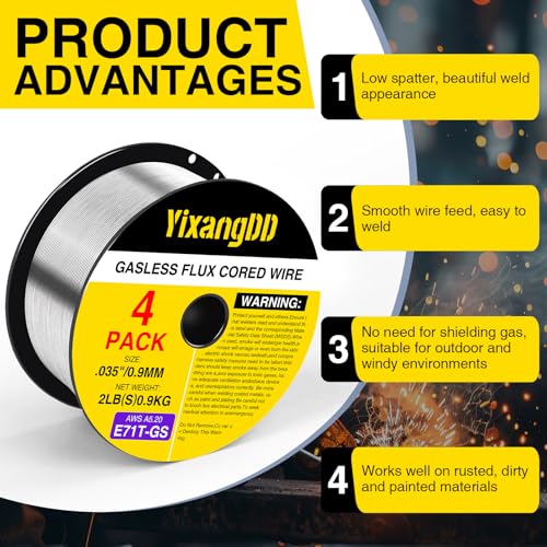 4 Pack 035 Flux Core Wire
