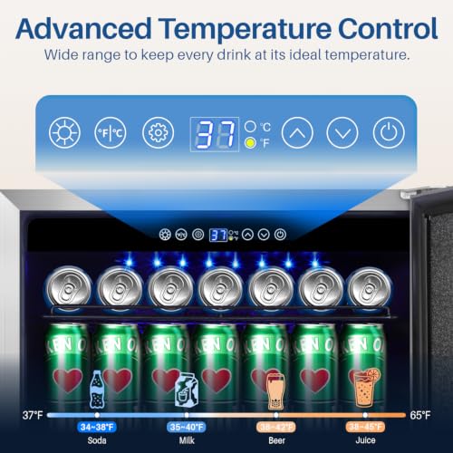 Image of 24 Inch Outdoor Refrigerator, 180 Can Outdoor Beverage Fridge