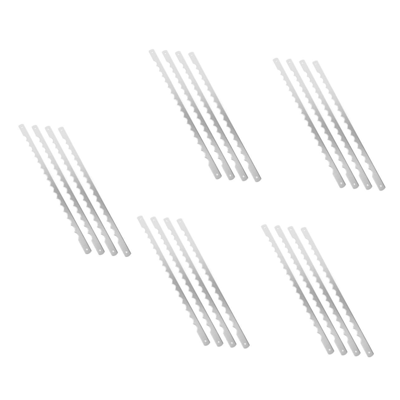 COLLBATH Lot De 5 Lames De Rechange Pour Machine À Et Trancheuse En Acier Inoxydable 4 Pièces X 5