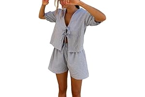 2-Piece Y2K Women's Lounge Set: Peplum Shirt and Shorts