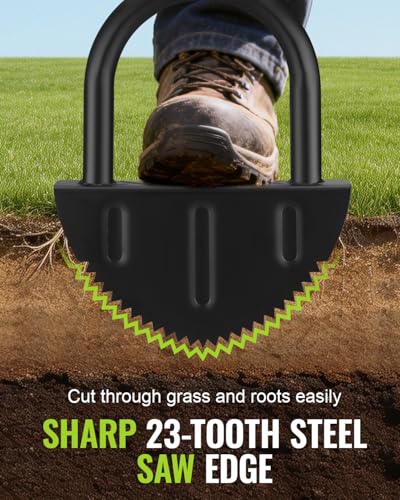 image for WORKPRO 40-Inch Edger Lawn Tool, Heavy Duty Lawn Edger, Half Moon Stee