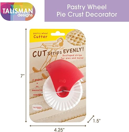 Miniatura 2 de Protector de corteza de paste ajustable de Talisman Designs, de silicona, sin BPA, 8.5–11.5 pulgadas, plato con borde, Pastry Wheel Cutter