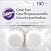 Wilton Candy Cups Coated Glassine, 1-Inch, White, 100/Pack