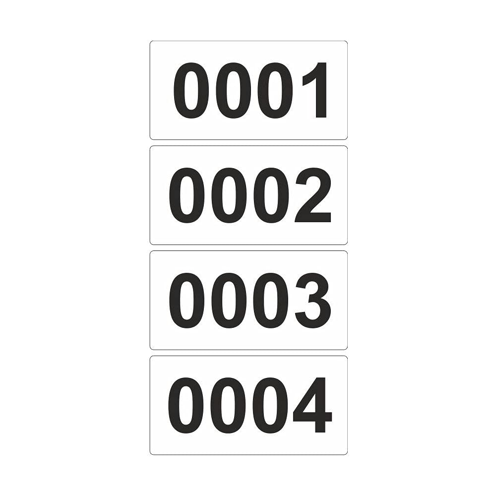 Etiquetas adhesivas en rollo, numeradas consecutivamente, 100 x 50 mm (5000)