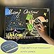 DLAIUSMALL 2025 Led Note Board with Colors, Acrylic Dry Erase Board with Light, Light Up Dry Erase Board with Adjustable Stand with 7 Pens,For Office School Home, Kids Graffiti Board(11.8 x7.9in)