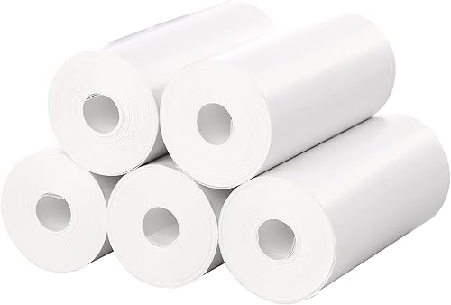 Mafiti 5 rollos de papel de impresión de repuesto de cámara instantánea para niños K27/D101/Q5 para niños, impresión instantánea, impresión