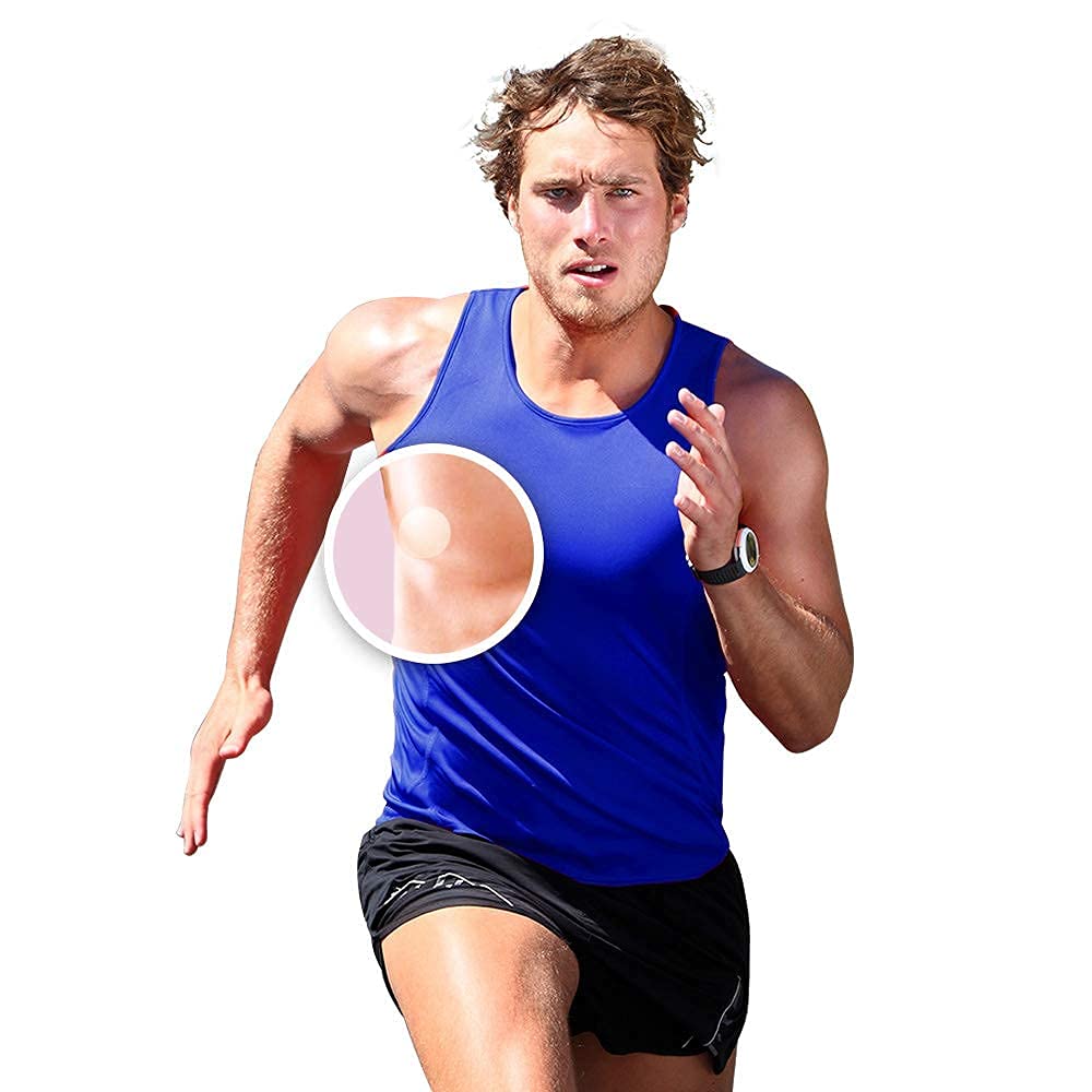 Copricapezzoli Paracapezzoli Uomo Running - Copri Capezzoli Adesivi, USA e Getta, Impermeabile Cerotti Capezzoli Maratona Corsa Sport, Nipple Covers, 3cm (Non Toccare la Superficie Adesiva)
