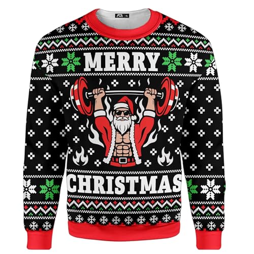 ACEPrints Christmas Sweatshirts for Men Women Polyester Crewneck Sweatshirt Women Men Xmas Shirt Sweatshirts