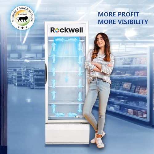 Image of Rockwell RVC700 Visi Cooler, Large Capacity Single Door, Bright LED Interior, Fast Even Cooling for Heavy-Use Stores, Power-Saving System, 4-Year Warranty