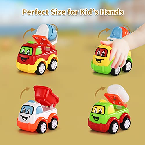 Construction Truck Toys For 1 2 3 4 5 6 Year Old Boys, 5-In-1 Friction Power Toy Vehicle In Carrier Truck Toys For Kids 3-5 Years, Car Toys Set For Age 3-9, Christmas Birthday Gifts #TOP4