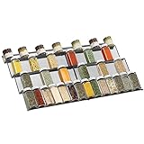G-TING Spice Rack Organizer for Drawer, 4-Tier High Capacity Seasoning Organizer for Cabinet, Kitchen, Bathroom, Expands 13.2' to 26.4' W, 2 Pack
