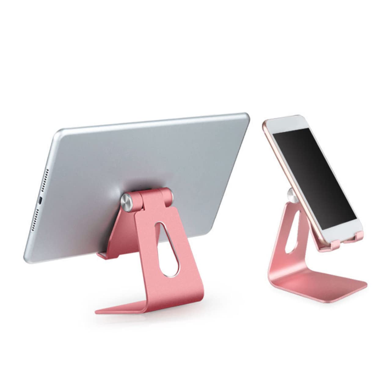 Hemobllo 3pezzi Supporto Telefonico Pieghevole Per Scrivania Base Stabile Per Smartphone e Tablet Per Conferenze e Streaming Design Elegante e Pratico