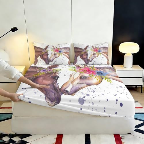 Drap-housse cactus antidérapant et lavable grand bonnet