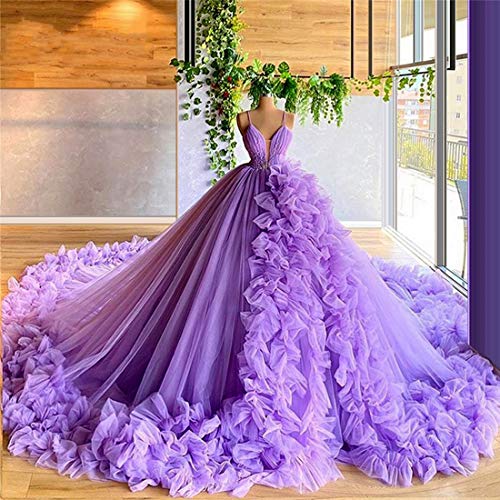 Keting Puffy Ball Tulle Girl's Quinceanera Dress Sweet 16 Birthay Party Prom Pageant Gown2