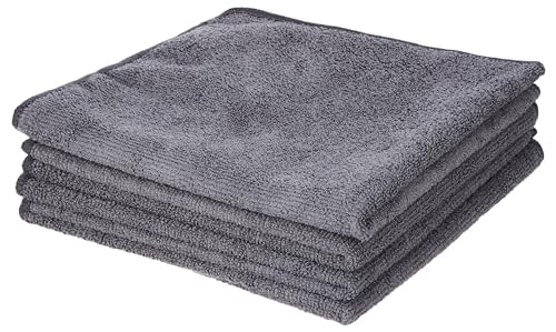 Amazon Brand - Presto! 88% Polyester / 12% Polyamide Microfiber Cloth in Grey Color GSM -340 (4pcs Set) (B0D1K6ZCJQ) Amazon Price History, Amazon Price Tracker