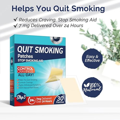 Quit Smoking Patches Step 3 7mg, Transdermal System Patch for Easy Smoking Cessation, Suitable for Daily Use, Effective 