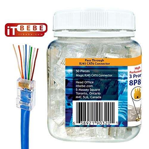 Gold Plated EZ RJ45 Cat6 Connector by itbebe