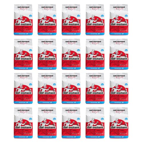 【20個セット】【ママパン】サフ インスタント・ドライイースト赤 500g×20(10kg) まとめ買い 乾燥酵母 低糖用 LESAFFRE ルサッフル
