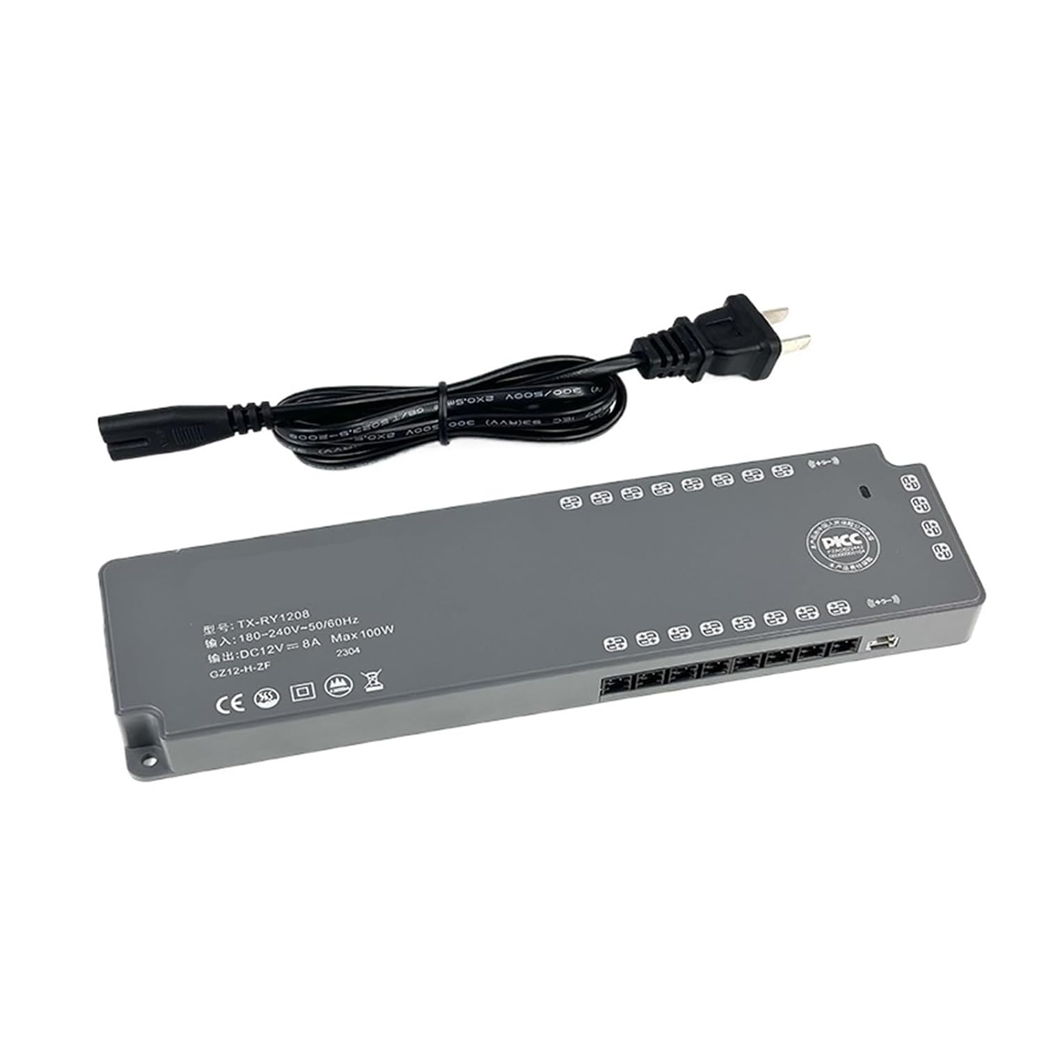 Led Ultra-Thin Wardrobe Dedicated Power Supply 12V Interface Induction Switch line Light with Transformer(60W/12V)