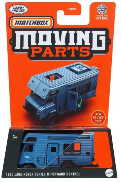 2024 Matchbox Moving Parts 1965 Land Rover Series II Forward Control Blue 20/54 HVM81