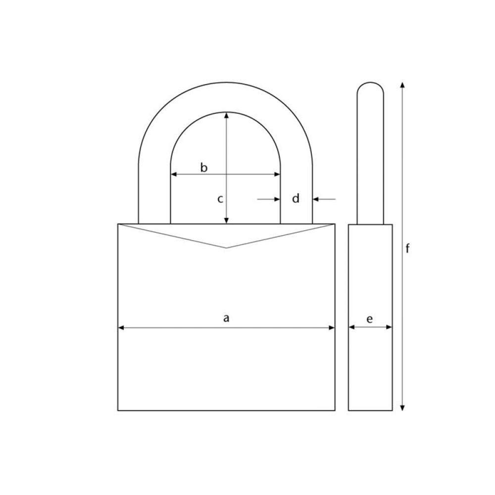 Abus 56378 - Candado (aluminium)
