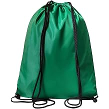 WFX Drawstring Gym Bag 2PCS and 1PCS String Bags Gym Sack Backpack PE Bags for Women Men Trainer Swimming Bag Travel Beach School Holidays Suitable for Sports,kids,Boys,Girls Green 1pc