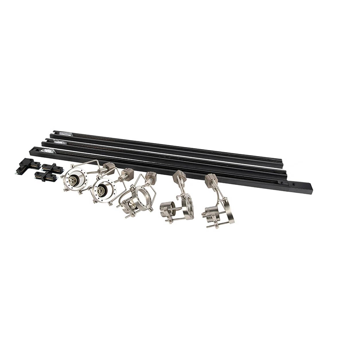 QAZQA suplux - Moderno - 5 luce - L 2860 mm - Nero - Moderno - Soggiorno I Camera da letto I Sala da Pranzo I Cucina