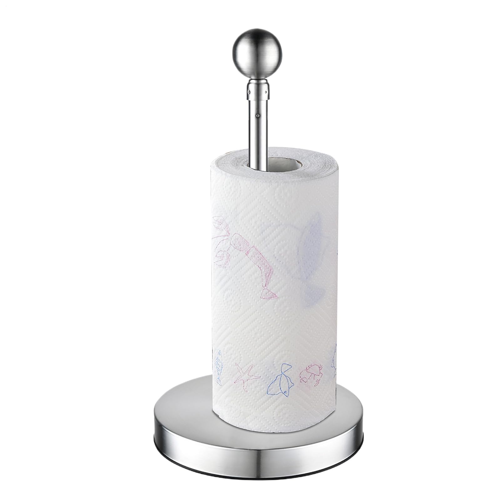 Toallero de papel de cocina vertical antiderrames para encimera de bar