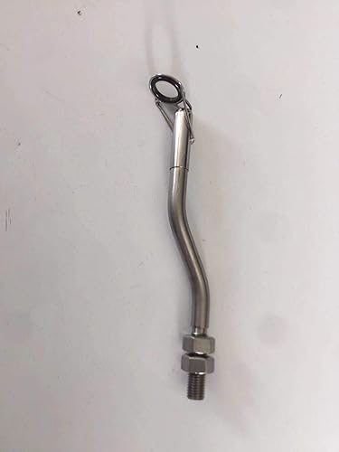 Miniatura 3 de 1PK Heavy Duty OD8mm Plata Acero Inoxidable Línea de Pesca de Arco Guía Varilla Tirachinas Pesca Asiento Real Accesorio Giratorio Carretes Fundidos