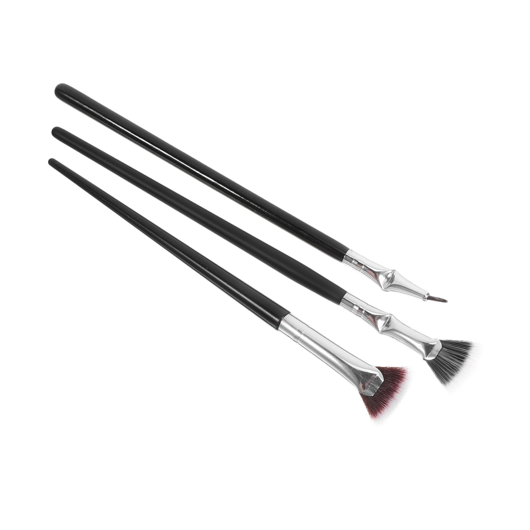 Beavorty 4pcs Lash Brush Set Fan Shape Mascara Brush for Women Soft and Durable for Eyelash Extensions Makeup Supplies