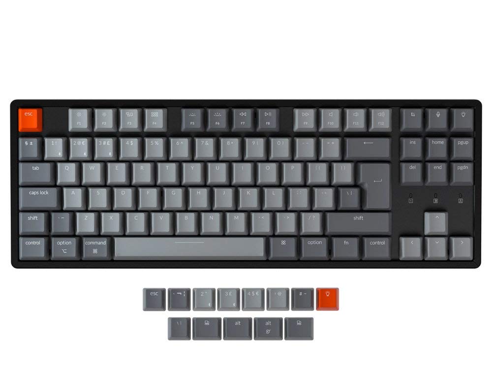 UK Keychron K8 Bluetooth RGB Backlit Tactile Aluminium Mac PC Keyboard Buy Online In Sri Lanka 